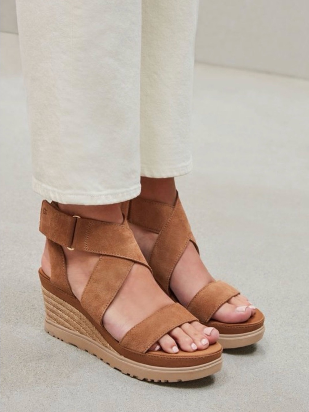 UGG Ileana Wedge Sandals with Ankle Strap